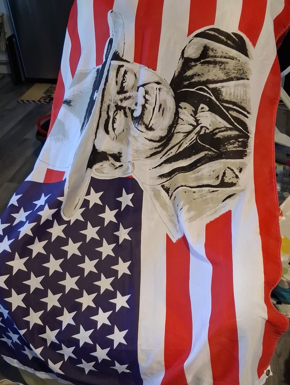 BNNNT John WAYNE American Flag-- Red, White & Blue